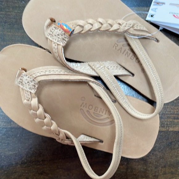 Rainbow kids flirty braids flip flops - Picture 2 of 5